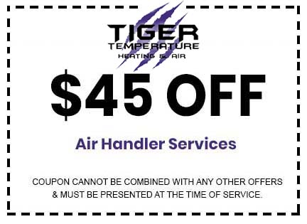 $45 off air handler services